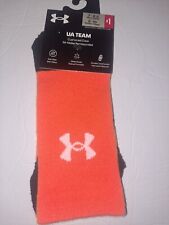Under Armour Unisex Crew Socks Med Logo Cardinal Men 7-8.5 Women 6-10 UA Team