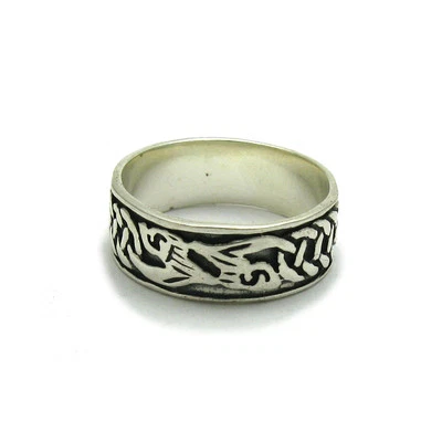 Sterling Silver Celtic Ring Band Genuine Solid 925 Perfect Quality Empress - Image 1 of 4