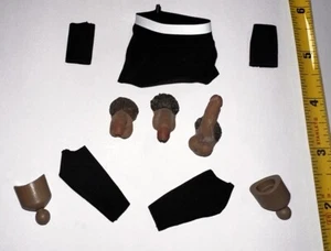 1/6 Maßstab TB League schwarze Shorts Knöchel Handgelenk Wraps Extender männliche Genitalien - Bild 1 von 4