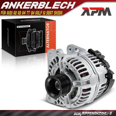 Lichtmaschine Generator 90A für VW Golf 5 Polo Audi A3 A2 Seat Ibiza Skoda Fabia - Bild 1 von 4