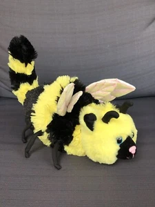 Gish Beeline Cat Bee Hybrid Plush Bumblebee Wings Striped Black Kitten 12” Cute - Picture 1 of 6