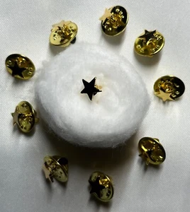 Gold Star Lapel Pin 10pk - Picture 1 of 5