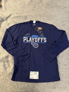 Tennessee Titans T-Shirt Herren Blau Rundhals Pullover Langarm 2019 Playoffs - Bild 1 von 10