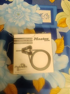Master Lock Python Kabelschloss mit 6 Fuß Länge 5/16 Durchmesser NOB.**Fastversand** - Bild 1 von 2