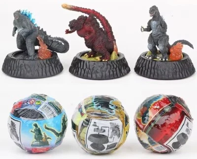 HG Gashapon HG Godzilla set of three. 1954,2016 &2019 - Image 1 of 4