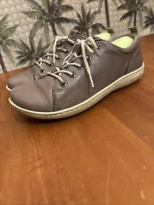 Birkenstock Islay Grau Leder Schnürung Sneaker Schuhe Damen Größe EU 39 US 8,5 9 - Bild 1 von 17