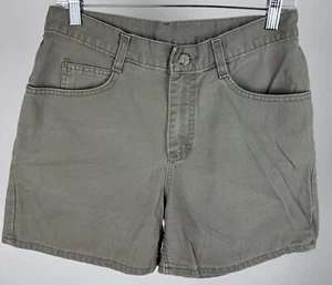 Pantalones Cortos Vintage Años 90 RIDERS Mamá 29” Cintura REAL Caqui Denim Sarga Neutro Grunge - Imagen 1 de 10