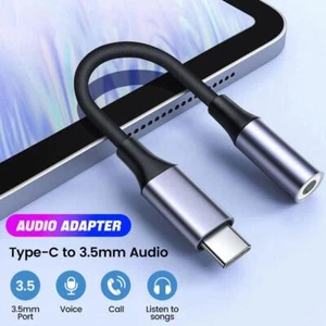 USB-C Type C Adapter Port to 3.5mm Aux Jack Ear/Headphone for Samsung Access CAD - Photo 1 sur 21