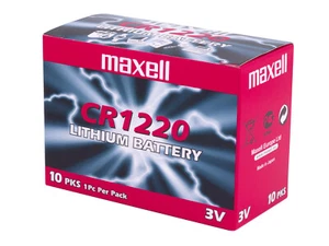 10 X Maxell CR1220 Button Cell Batteries Coin CR BR DL ECR KCR LM 1220 - Picture 1 of 3