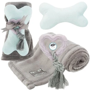 Trixie Junior Puppy Set Ideal Whelping Packs new owners, Toy Soft fleece Blanket - Picture 1 of 9