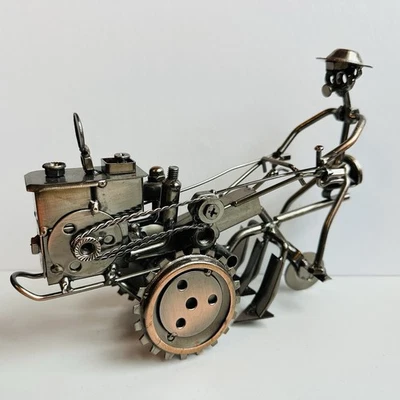Vintage Iron Tractor Farmhouse Decoration Retro Metal Collectible Gift 8x6x3 in - Image 1 of 4