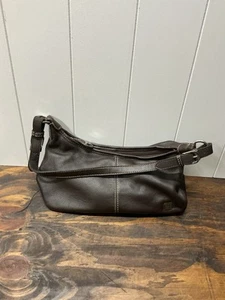 The Sak Dark Brown Leather Shoulder Bag Small - Picture 1 of 6