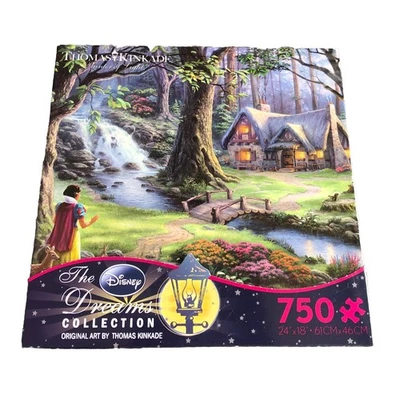 Disney Dreams Collection Thomas Kinkade Blancanieves 2013 Cottage Puzzle 750 piezas Foto 1 de 4