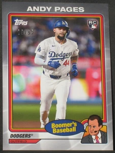 Andy Pages 2024 Topps X Chris Berman Silver Rookie Parallel #50 (29/99) Dodgers - Bild 1 von 2