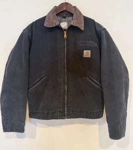 Carhartt DetroitJ01 BLK sz 40 fits S-M Blanket Lined Work Jacket - Picture 1 of 6