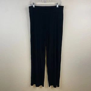 Vintage Womens Velvet Pull On Wide Leg Pants Medium Holiday NYE Cocktail Party - Picture 1 of 9