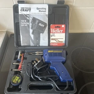 Powercraft 150w Soldering Gun Set With Additional Weller Instant Heat Gun Tips - Picture 1 of 7
