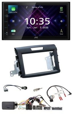 JVC DAB 2DIN Lenkrad Bluetooth USB Autoradio für Honda CR-V FR5/FR6 ab 2013 schw - Bild 1 von 4