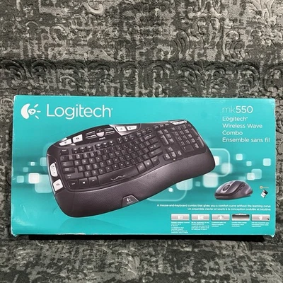 Combo de teclado y mouse inalámbrico Logitech MK550 (920-002555) Wave Foto 1 de 4