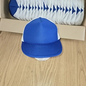 Vintage Blank OTTO Rope Trucker Hat Blue/white Adj Snap Add Logo Lot Of 6 - Picture 1 of 6