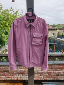 Belstaff Tonal Wayfare Memory Shell Overshirt Jacket Mens Small Lavender - Picture 1 of 7