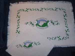 4 Woven Placemats & Napkins - YOSEMITE NATIONAL PARK - NEW - Picture 1 of 3