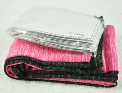  2 mascarillas faciales polaina cuello con bolsa para hombre/mujer talla grande + 15 filtros PM2,5 Foto 1 de 4