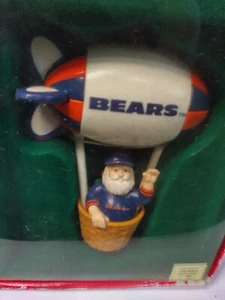 Chicago Bears Team NFL Blimp Christmas Tree Ornament Over Stadium Floating - Picture 1 of 11