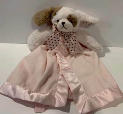 Manta de seguridad Bearington Baby Collection perro Lovey rosa marrón lunares nueva sin etiquetas Foto 1 de 4