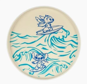  DISNEY STITCH AND ANGEL SURFING MELAMINE PLATE.  - Picture 1 of 1