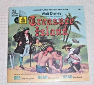 (R03) Vtg New  Disney Story of Treasure Island - Read-Along Book & 33 1/3 Record - Picture 1 of 2