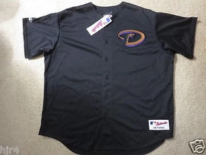 Arizona Diamondbacks 2000 Majestic MLB Black Snake Edition Jersey 2XL 2X NEW - Picture 1 of 3