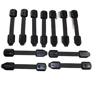 11 PACK Black Baby Safety SACONELL Cupboard Draws Strap Locks Child Proofing UK - Picture 1 of 3