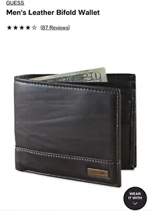 ¡¡¡Venta!!!¡Protección RFID de cuero negro Guess - Imagen 1 de 4
