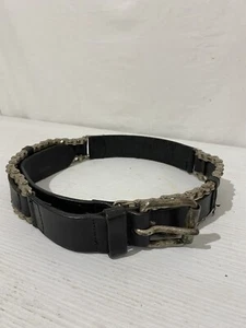 cintura vintage in pelle e catena in ferro in stile Harley Davidson - Picture 1 of 24