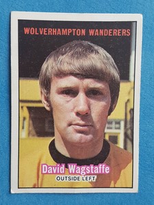 A & BC Football Card 1970. David Wagstaffe Wolverhampton Orange Back No. 41