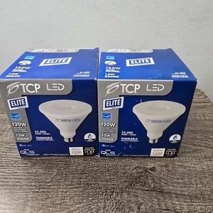 Lot (12) TCP LED 15W 3000K Narrow Flood LED17P38D30KNFL Light Bulbs - Picture 1 of 6