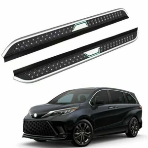 2Pcs Side Step Running Board Nerf Bar Fits for 2021-2024Toyota Sienna XL40 - Picture 1 of 9