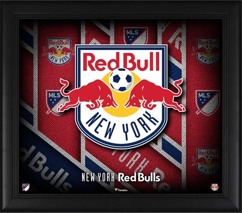 New York Red Bulls Framed 15" x 17" Team Threads Collage Cover