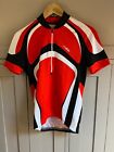 DHB Chase men's short sleeve cycle jersey in red/white/black - XS