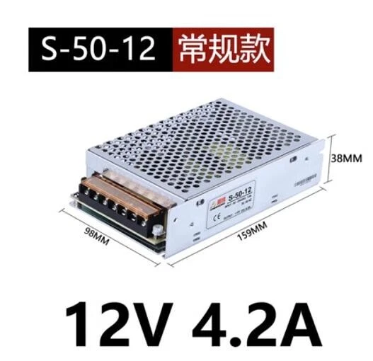1PCS Meanwell S-50-12 50W 12V 4.2A switching power supply is new - Image 1 of 1