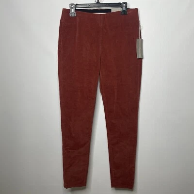 Soft Surroundings Corduroy Pull On Skinny Pants Size S Henna Red Brown Stretch - Image 1 of 4