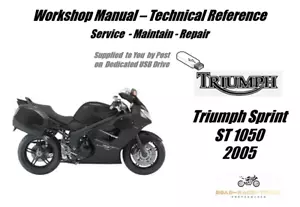 Triumph Sprint ST1050 ST 1050 Service Reparatur Werkstatthandbuch USB 2005 - Bild 1 von 9