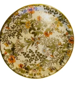 Vintage Fiberglass Serving Tray. Flowered Autumn 14"  - Picture 1 of 8