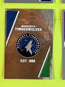 Minnesota Timberwolves Team Logo Foil 2018-19 NBA Panini sticker (EURO - Italy) - Picture 1 of 2