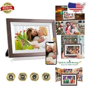 High-Definition 10.1 Inch Touch Screen Photo Frame with Frameo APP Connectivity - Picture 1 of 8