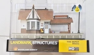 WOODLAND SCENIC 1/87 HO BUILT & READY " THE DEPOT " STATION LED LIGHTING 5052 FS - Picture 1 of 10