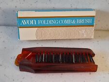 Avon Folding Comb & Brush in Box - Compact comb and Brush one piece Vintage