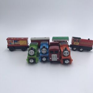 Fisher Price GGG29 Thomas Wooden Train Engine Lot 8 Percy Bertie Nia Caboose