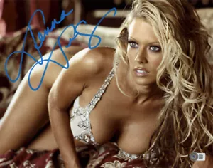JENNA JAMESON SIGNED 11x14 PHOTO POPULAR ADULT MOVIE ACTRESS YOUNG BECKETT BAS - Picture 1 of 3
